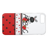 Ladybugと水玉模様先生のiPhone 7ケース Case-Mate iPhoneケース (裏面(横))