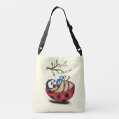 Ladybugと電話クロスボディバッグ クロスボディバッグ (裏面)