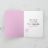 LadybugとDandelion Friend's誕生日 カード (内部)