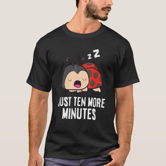 Ladybugわずか10分スヌーズ目覚まし時計L Tシャツ (正面)