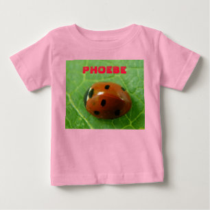 Ladybugカスタマイズ可能ベビー ベビーTシャツ