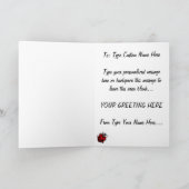 LadybugカードカスタムLadybugアートカード – 空白の シーズンカード (内部)