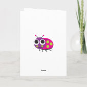 Ladybugグリーティングカード カード (裏面)