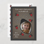 Ladybugサンキューカードポストカード ポストカード (正面/裏面)