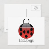Ladybugシリーズ2はがき ポストカード (正面/裏面)