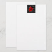 Ladybugドット固定 便箋 (正面/裏面)
