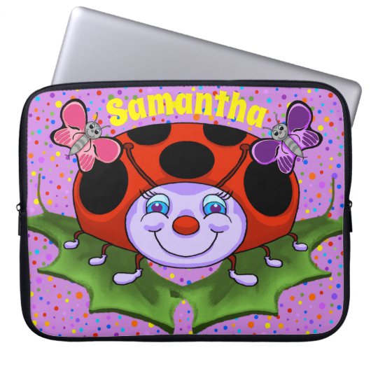 Ladybugノートパソコンのケース ラップトップスリーブ (正面)
