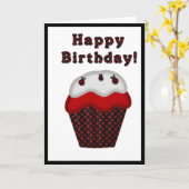 Ladybugハッピーバースデーグリーティングカード カード (黄色い花)