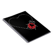 Ladybugハート虫昆虫昆虫学者 ノートブック (右側)