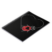 Ladybugハート虫昆虫昆虫学者 ノートブック (左側)