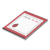 Ladybugパーソナライズされたメモ帳 ノートパッド (回転)