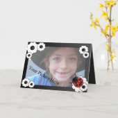 Ladybugフレームカード カード (黄色い花)