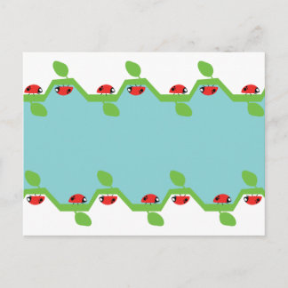 Ladybugブルー背景なし文字 ポストカード