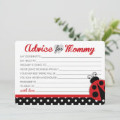 Ladybugベビーシャワーアドバイスカード アドバイスカード (スタンド正面)