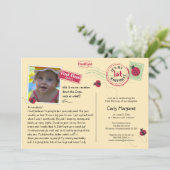 Ladybugポストカードバースデーパーティーの招待 招待状 (スタンド正面)