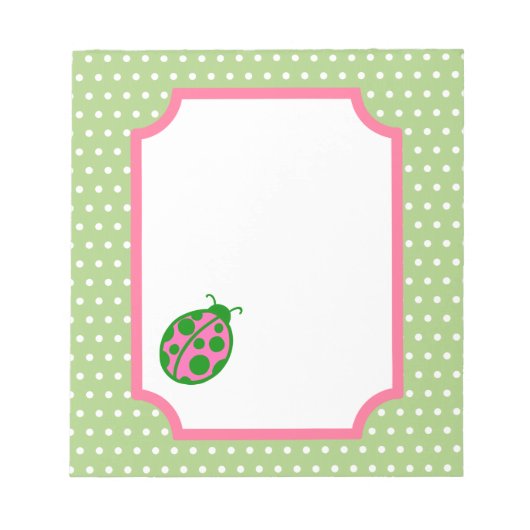 Ladybugメモ帳 ノートパッド (正面)