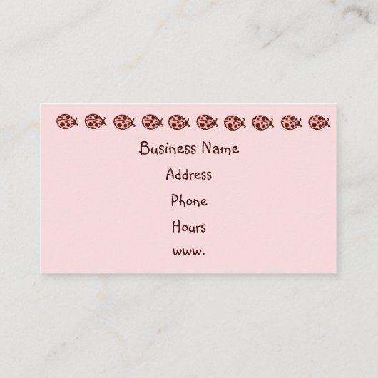 Ladybug名刺 名刺 (裏面)