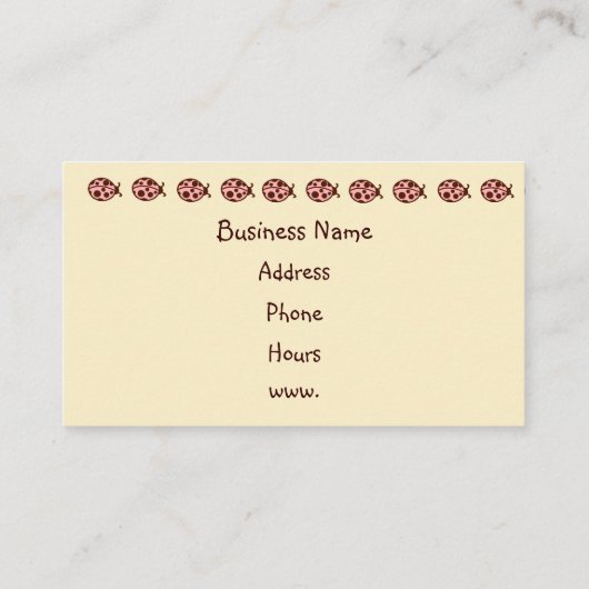 Ladybug名刺 名刺 (裏面)