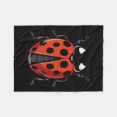 Ladybug大人の子供たち男性女性Ladybug衣装 フリースブランケット (正面(横))