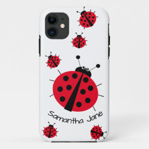 Ladybug恋人ガーリーおもしろいかわいい漫画ケースメイトiPh iPhone 11 ケース