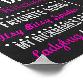 LadyBug最初の誕生日の黒板看板ポスター ポスター (角)