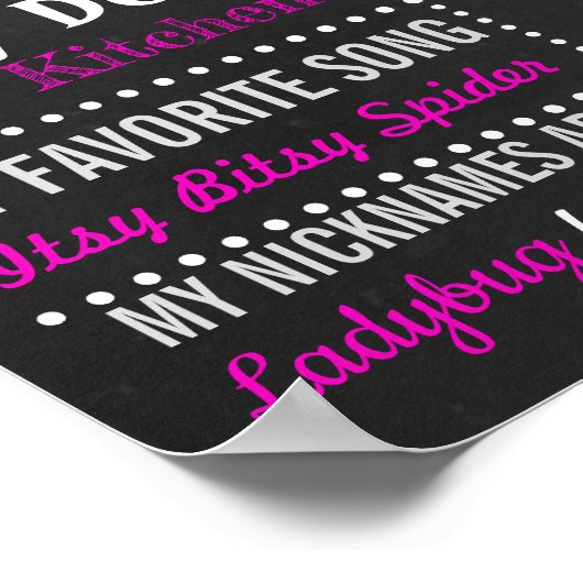 LadyBug最初の誕生日の黒板看板ポスター ポスター (角)