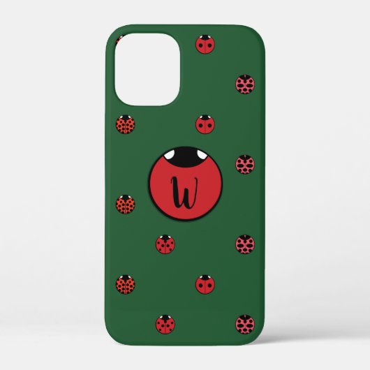 Ladybug水玉模様ケースメイト電話ケース Case-Mate iPhoneケース (裏面)