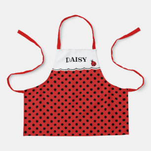 Ladybug水玉模様名 エプロン