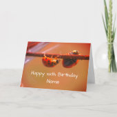 Ladybug自然パーソナライズ誕生日カード カード (正面)