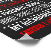 Ladybug誕生日パーティーの黒板の看板ポスター ポスター (角)