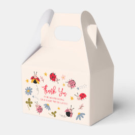 Ladybug赤いバグ赤ちゃんシャワー フェイバーボックス