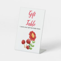 Ladybug赤ちゃんシャワーギフトテーブルのサイン、お母さんになる