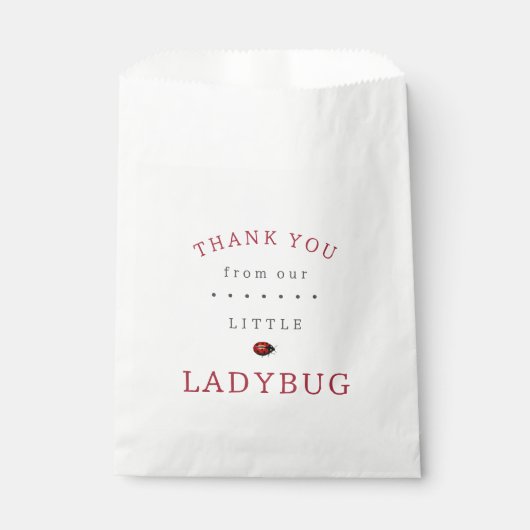 Ladybug赤ちゃんシャワー フェイバーバッグ (正面)