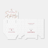 Ladybug赤ちゃんシャワー フェイバーボックス (折り畳みなし)