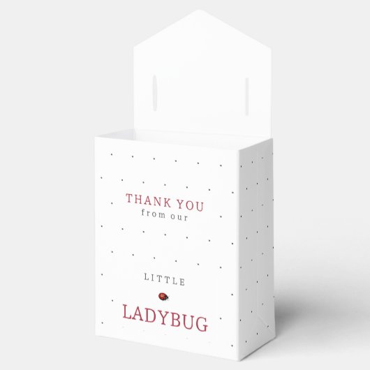 Ladybug赤ちゃんシャワー フェイバーボックス (オープン)