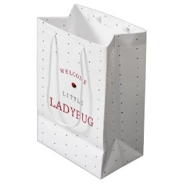 Ladybug赤ちゃんシャワー ミディアムペーパーバッグ