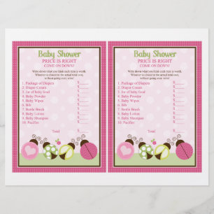 "Ladybug かわいらし w/水玉模様"価格は正しいゲーム チラシ