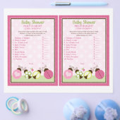 "Ladybug かわいらし w/水玉模様"価格は正しいゲーム チラシ (シングル)