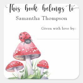 Ladybug – この本は次のものだ スクエアシール