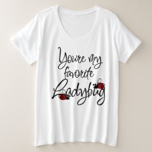Ladybug – ウィメンズプラスサイズ基本Tシャツ プラスサイズTシャツ