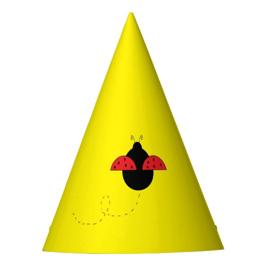 「Ladybug」パーティー帽子 パーティーハット (正面)