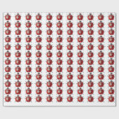 Ladybug – 光沢ラッピング紙、30" x 15' ラッピングペーパー (フラット)