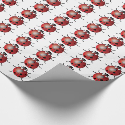 Ladybug – 光沢ラッピング紙、30" x 15' ラッピングペーパー (コーナー)