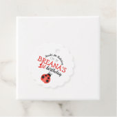 Ladybug 感謝していの誕生日の来好意ギフトラベル フェイバータグ (インサイチュ)