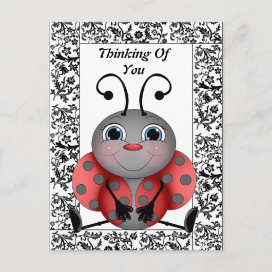 Ladybug 考え'S Of Youポストカード ポストカード (正面)