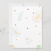 Ladybug 1st birthday invitation Summer invitation 招待状 (裏面)