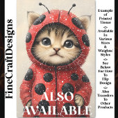 Ladybug AK3F Decopageという格好のかわいい猫 薄葉紙
