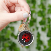 Ladybug Art Keychain Bug Keepsake Ladybug Gives キーホルダー (手)