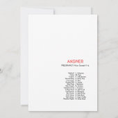 Ladybug Baby Shower – 編集可能な名前、5時間365日 招待状 (裏面)