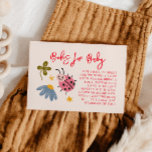 Ladybug Baby Shower Bookリクエスト エンクロージャーカード<br><div class="desc">可愛いラディバグテーマの赤ちゃんシャワーブックリクエストカード昆虫とワイルドフラワーのイラストレーションをフィーチャー。カード頼の客はカードの代わりに新しい子供の本や使用された子供の本を持ち込む。</div>